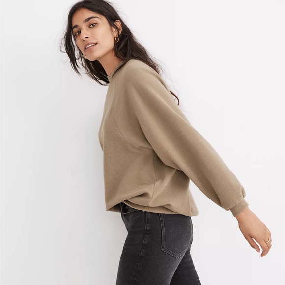 Madewell button back mock neck top - Picture 4 of 9